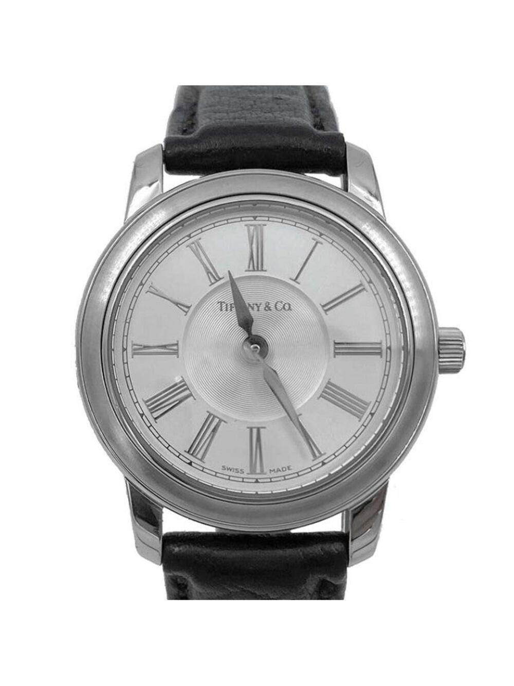 Tiffany Mark Round Steel Watch #352639F64B